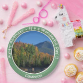 Whiteface Mountain, Adirondack Herfst Feest Items Papieren Bordje (Feest)