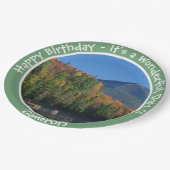 Whiteface Mountain, Adirondack Herfst Feest Items Papieren Bordje (Gekanteld)