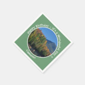 Whiteface Mountain, Adirondack Herfst Feest Items Servet (Hoek)