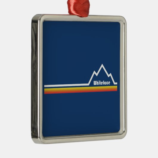 Whiteface Mountain Metalen Ornament (Rechts)