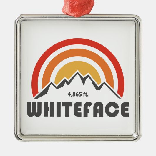 Whiteface Mountain Metalen Ornament (Voorkant)