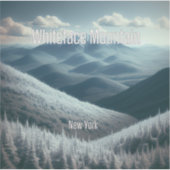 Whiteface Mountain New York 3 inch Vinyl Sticker (Voorkant)