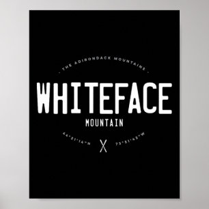Whiteface Mountain New York Grafisch Gedegradeerd Poster