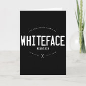 Whiteface Mountain New York Graphic Distressed Vin Kaart (Voorkant)