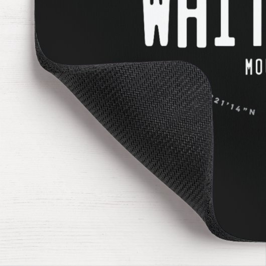 Whiteface Mountain New York Graphic Distressed Vin Muismat (Hoek)