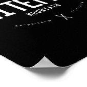 Whiteface Mountain New York Graphic Distressed Vin Poster (Hoek)