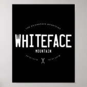 Whiteface Mountain New York Graphic Distressed Vin Poster (Voorkant)