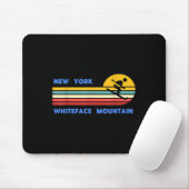Whiteface Mountain New York Skiing Skier Ski Retro Muismat (Met muis)