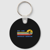 Whiteface Mountain New York Skiing Skier Ski Retro Sleutelhanger (Voorkant)