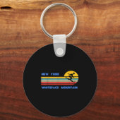 Whiteface Mountain New York Skiing Skier Ski Retro Sleutelhanger (Voorkant)