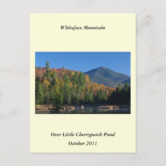Whiteface Mountain over Little Cherrypatch Pond Briefkaart (Voorkant)