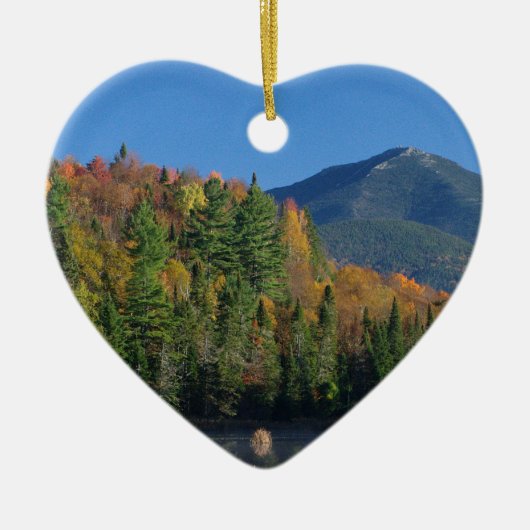 Whiteface Mountain over Little Cherrypatch Pond Keramisch Ornament (Voorkant)