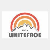 Whiteface Mountain Rechthoekige Sticker (Voorkant)