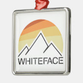 Whiteface Mountain Retro Metalen Ornament (Links)