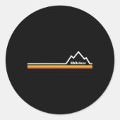 Whiteface Mountain Ronde Sticker (Voorkant)