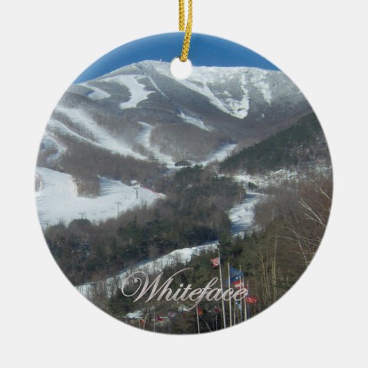 Whiteface Mountain Round Ornament (Voorkant)