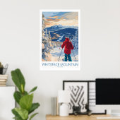 Whiteface Mountain Ski Muur Kunst Ski Print 1 (Thuiskantoor)