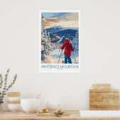 Whiteface Mountain Ski Muur Kunst Ski Print 1 (Keuken)