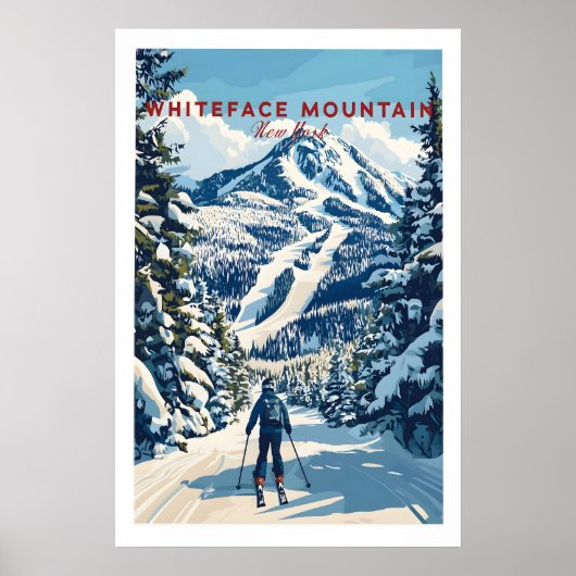 Whiteface Mountain Ski-poster 1 Poster (Voorkant)