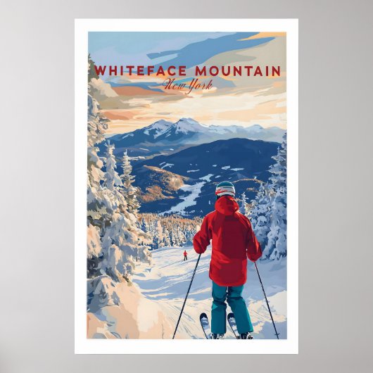 Whiteface Mountain Ski Print 1 (Voorkant)