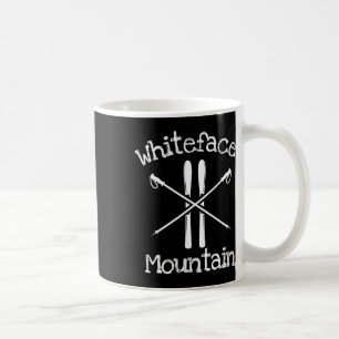 Whiteface Mountain Skiën Ski Skiloper Stokken Rust Koffiemok