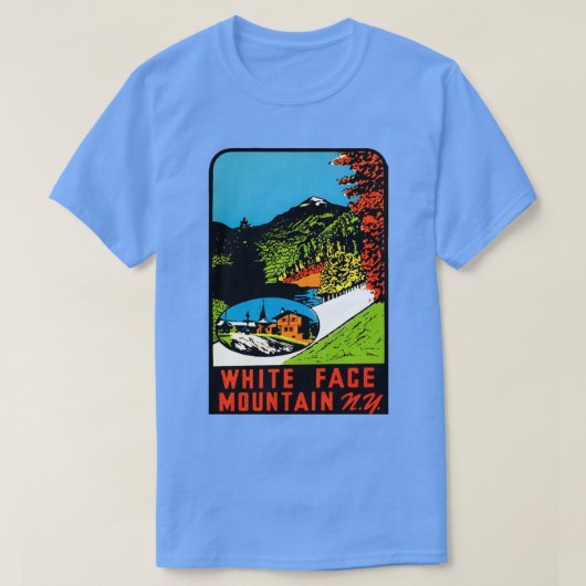 Whiteface Mountain Vintage Revel T-shirt (Design voorkant)