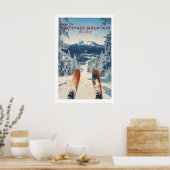 Whiteface Sneeuw Scene Bergprint 1 Poster (Keuken)