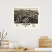 Whitefield, NH Panoramic Map - 1883 Poster (Keuken)