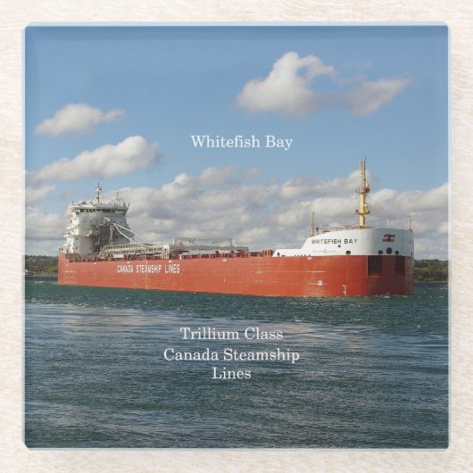Whitefish Bay glass onderzetter (Voorkant)