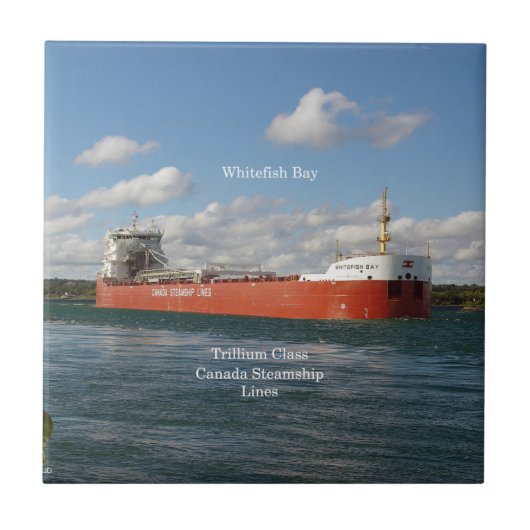 Whitefish Bay-tegel Tegeltje (Voorkant)
