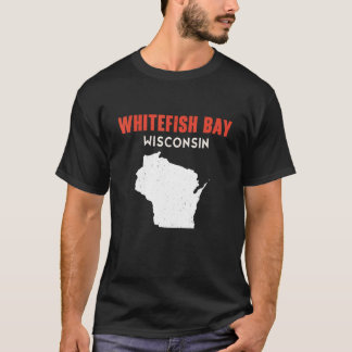 Whitefish Bay USA Staat Amerika Reizen Montanan He T-shirt