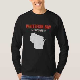 Whitefish Bay USA Staat Amerika Reizen Montanan He T-shirt