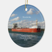 Whitefish Bay-versiering Keramisch Ornament (Links)