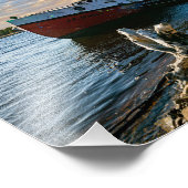 Whitefish Boat Along Lake Michigan Foto Afdruk (Hoek)