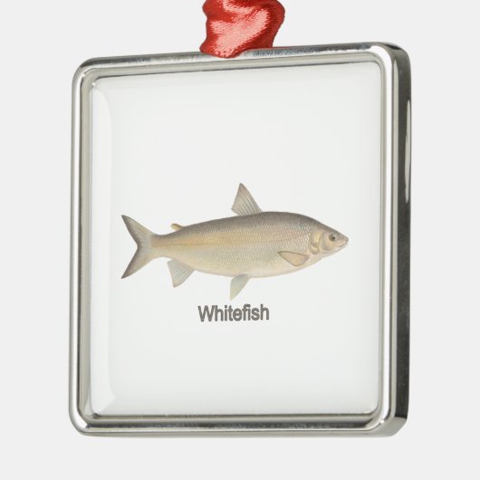 Whitefish Metalen Ornament (Links)