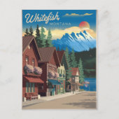 Whitefish Montana  Briefkaart (Voorkant)