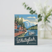 Whitefish Montana Briefkaart (Staand voorkant)