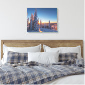 Whitefish, Montana Canvas Afdruk (Insitu (Slaapkamer))
