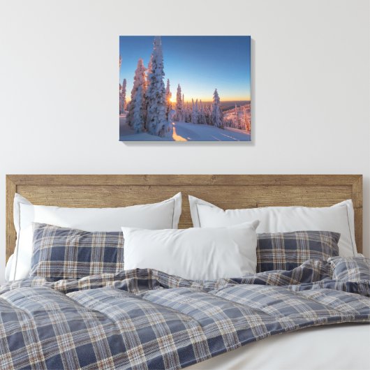 Whitefish, Montana Canvas Afdruk (Insitu (Slaapkamer))