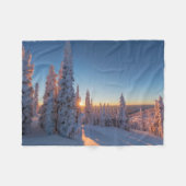 Whitefish, Montana Fleece Deken (Voorkant (Horizontaal))