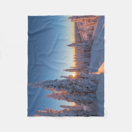 Whitefish, Montana Fleece Deken (Voorkant)