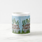 Whitefish Montana Fun Retro Snowy Mountains Koffiemok (Center)