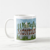 Whitefish Montana Fun Retro Snowy Mountains Koffiemok (Links)