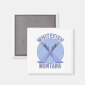 Whitefish, Montana Magneet (Voorkant / Achterkant)