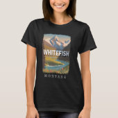 Whitefish Montana MT Glacier National Park Proximi T-shirt (Voorkant)