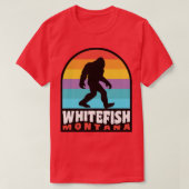 Whitefish Montana Rocky Mountains T-shirt (Design voorkant)