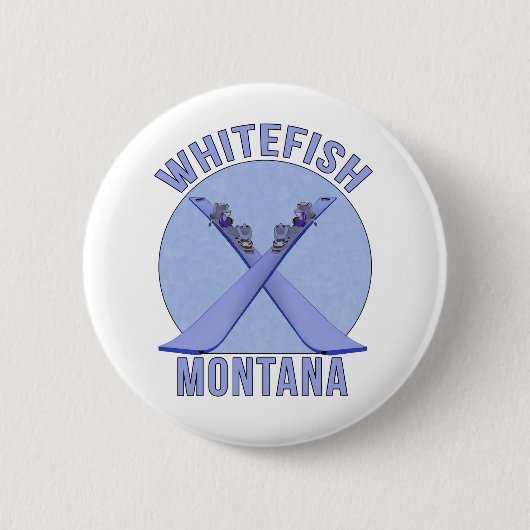 Whitefish, Montana Ronde Button 5,7 Cm (Voorkant)