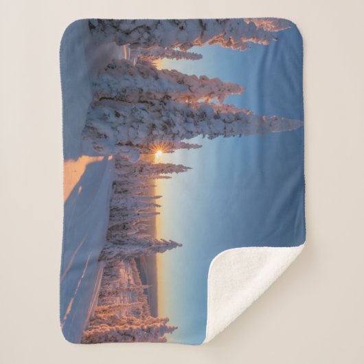 Whitefish, Montana Sherpa Deken (Voorkant)