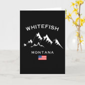 Whitefish Montana Ski Resort Rocky Mountains Skiin Kaart (Gele Bloem)