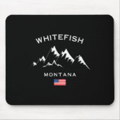 Whitefish Montana Ski Resort Rocky Mountains Skiin Muismat (Voorkant)